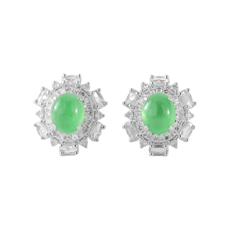 Yang Green Earrings