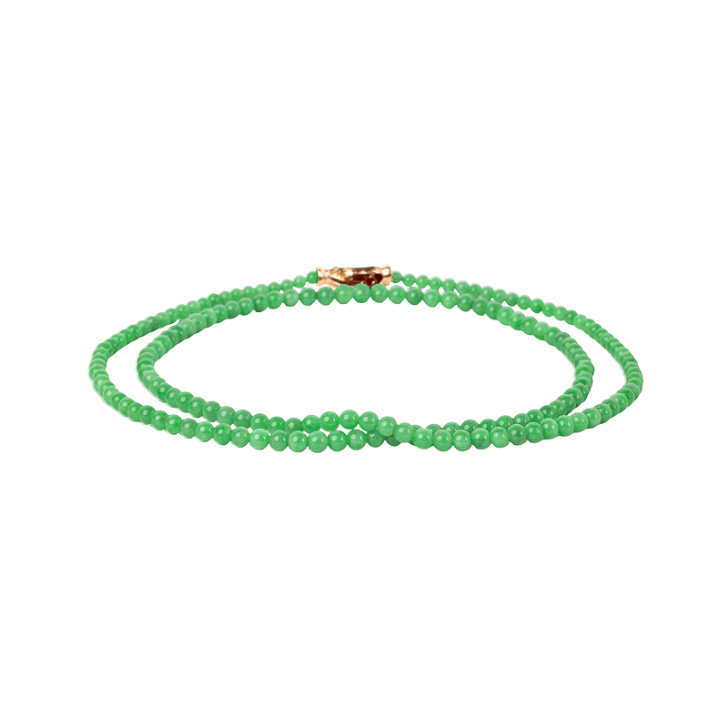 Green Rice Bead Necklace