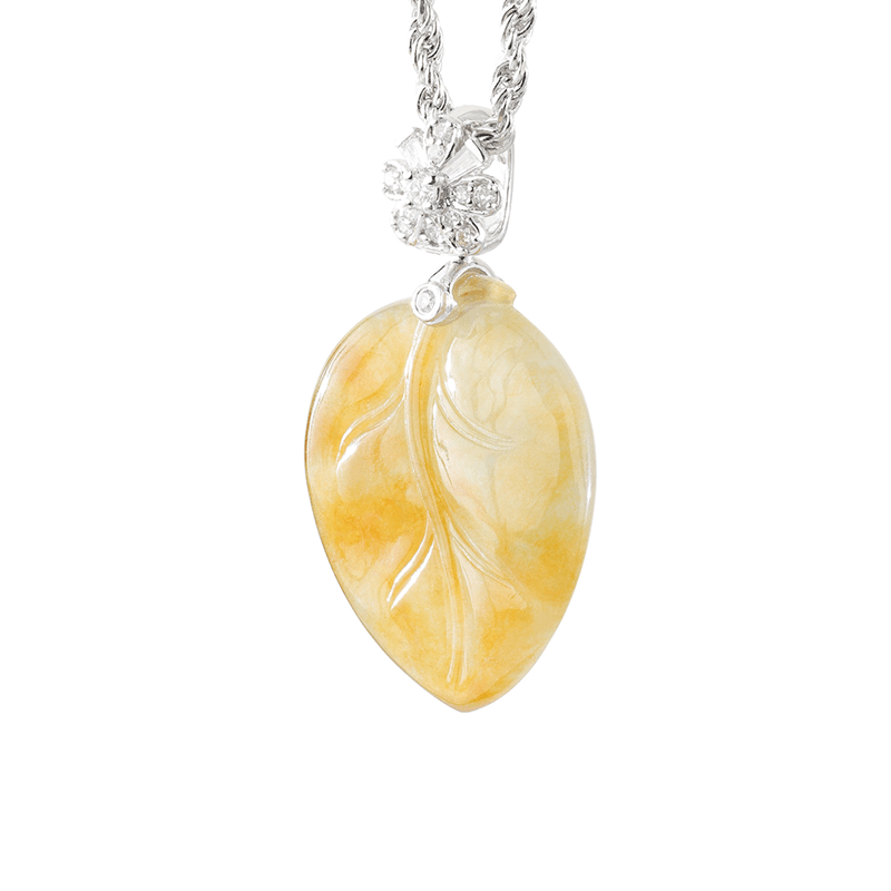 Yellow Jadeite Leaf