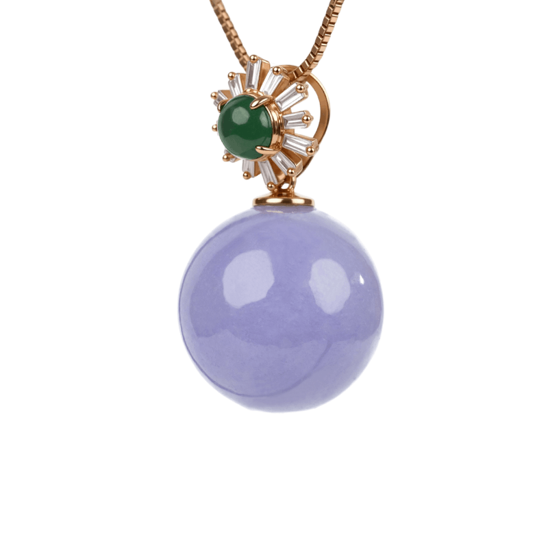 Lavender Bead Pendant