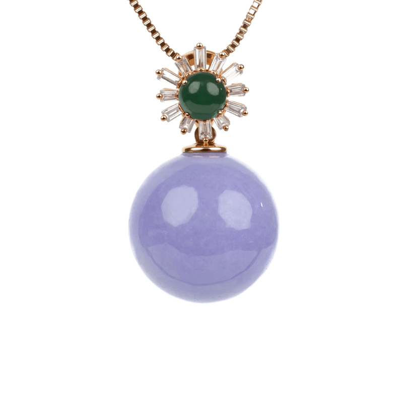 Lavender Bead Pendant